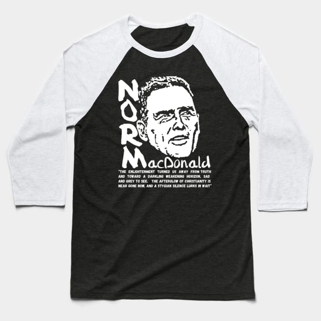 Reactionary Norm Baseball T-Shirt by SenecaReads